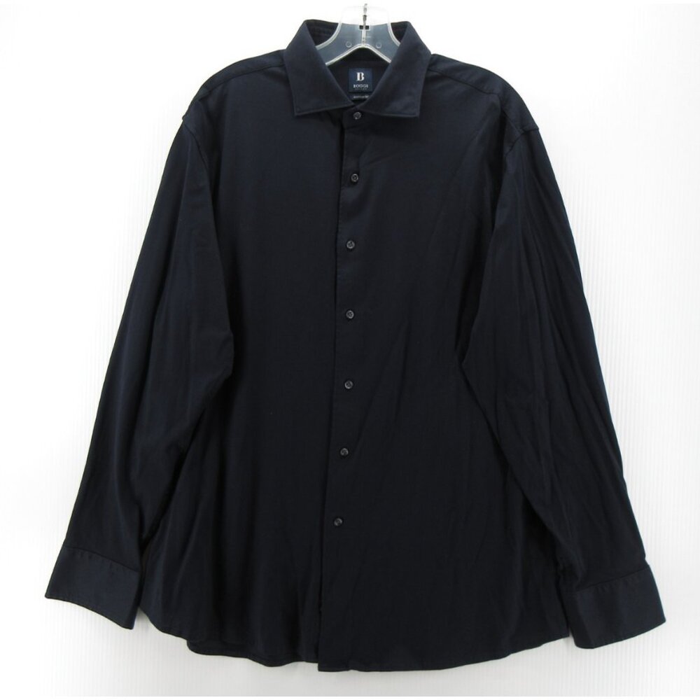 Boggi Milano Shirt XL Button Up Regular Fit Dress Shirt Woven Cotton